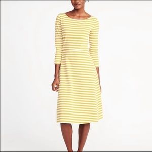 Old Navy Striped Fit and Flare Midi Dress